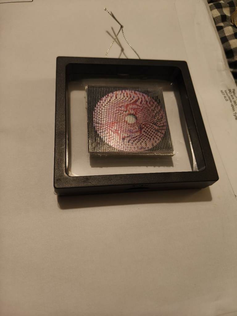 3D Lenticular Art in Floating Frame – Abstract Design