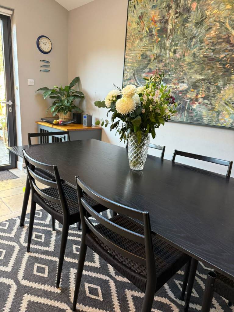 Beautiful Designer Table (&Tradition SK5) & 6 Chairs (West Elm) Set RRP £3800