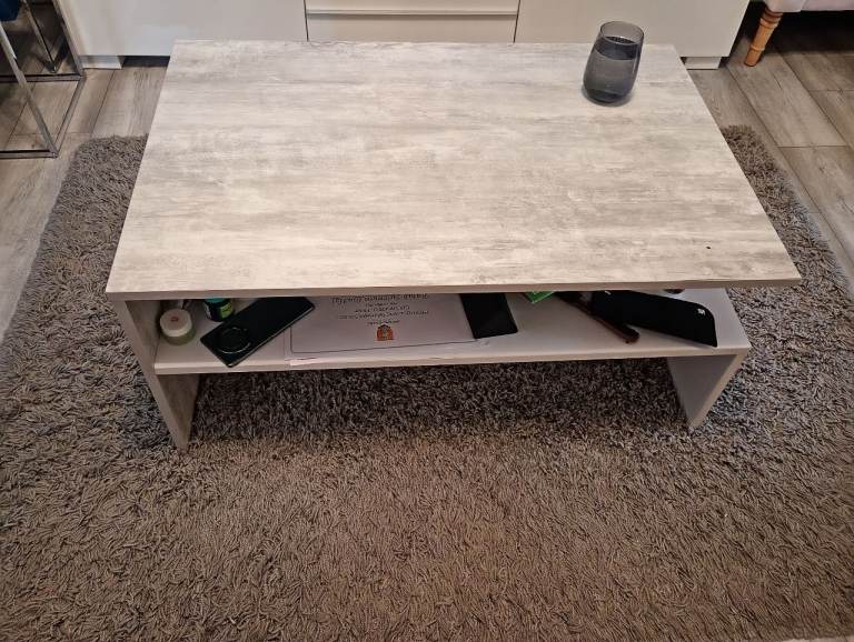 image for Used grey/white coffee table
