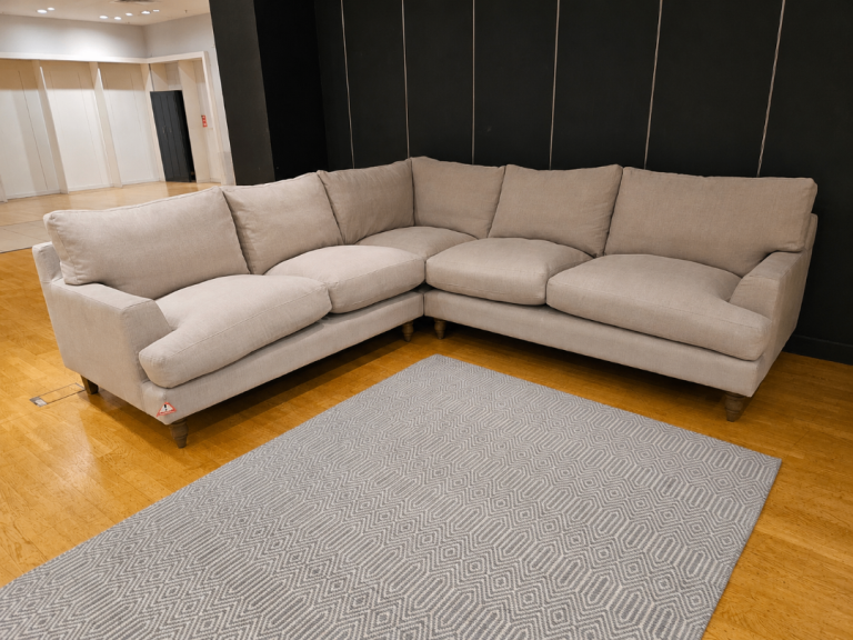 Sofa dot com Isla LHF 2 & RHF 2.5 Seat in Stone Brushed Linen Cotton Sofa RRP £4470