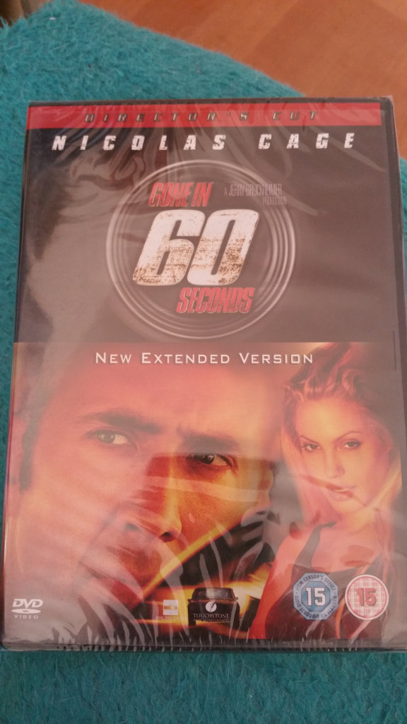 Nicolas Cage Gone in 60 seconds dvd Brand New & sealed