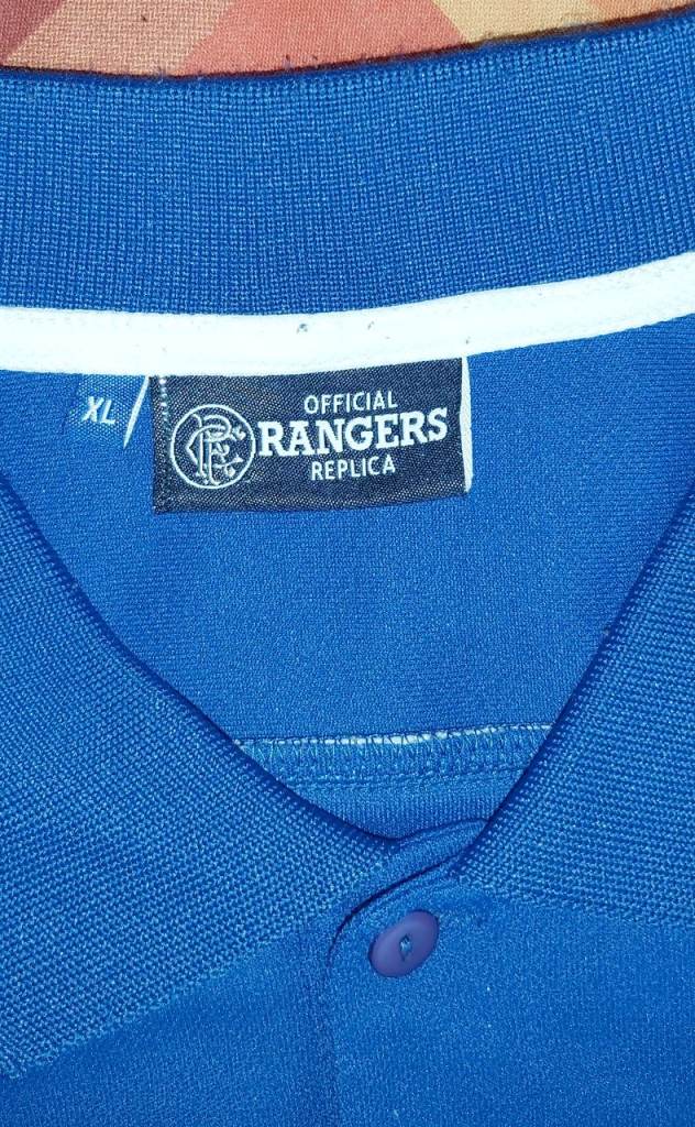 Official Rangers Diadora Replica Football Shirt XL