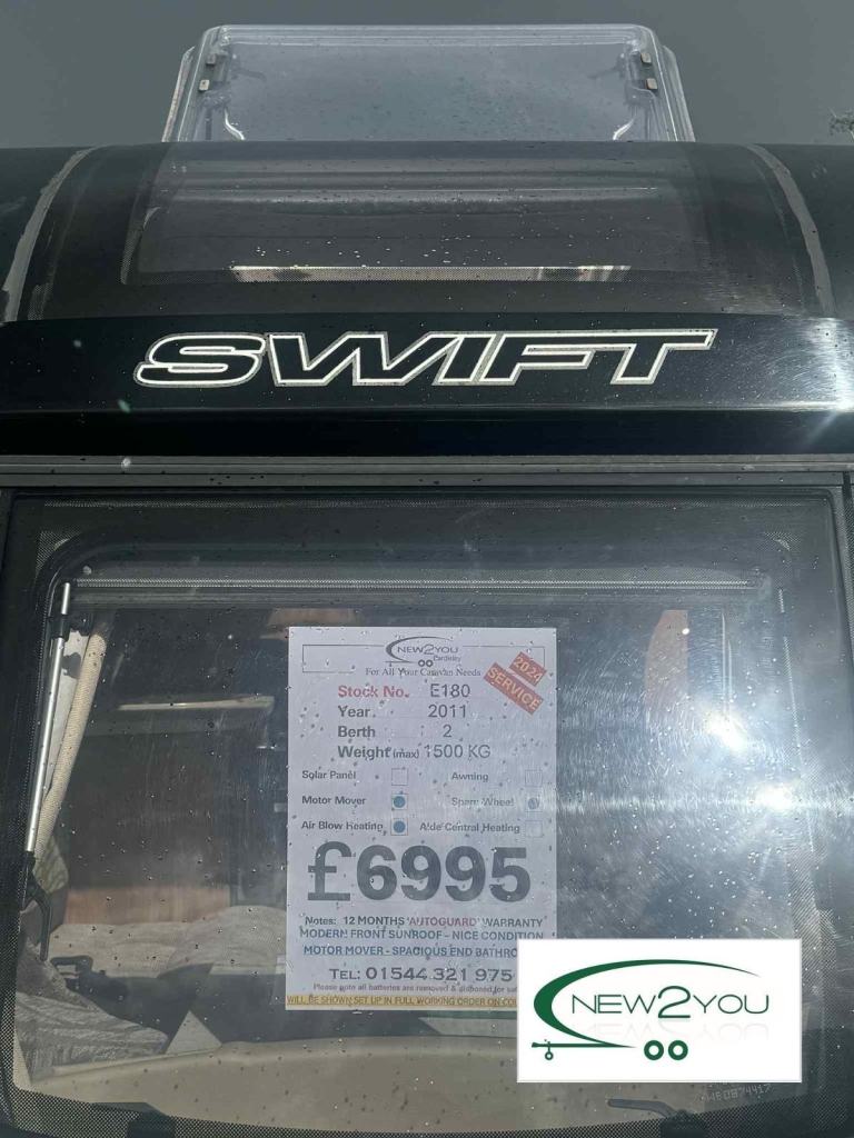 2011 Swift Challenger 480 2 Berth Caravan + Motor Mover - STOCK NO E180