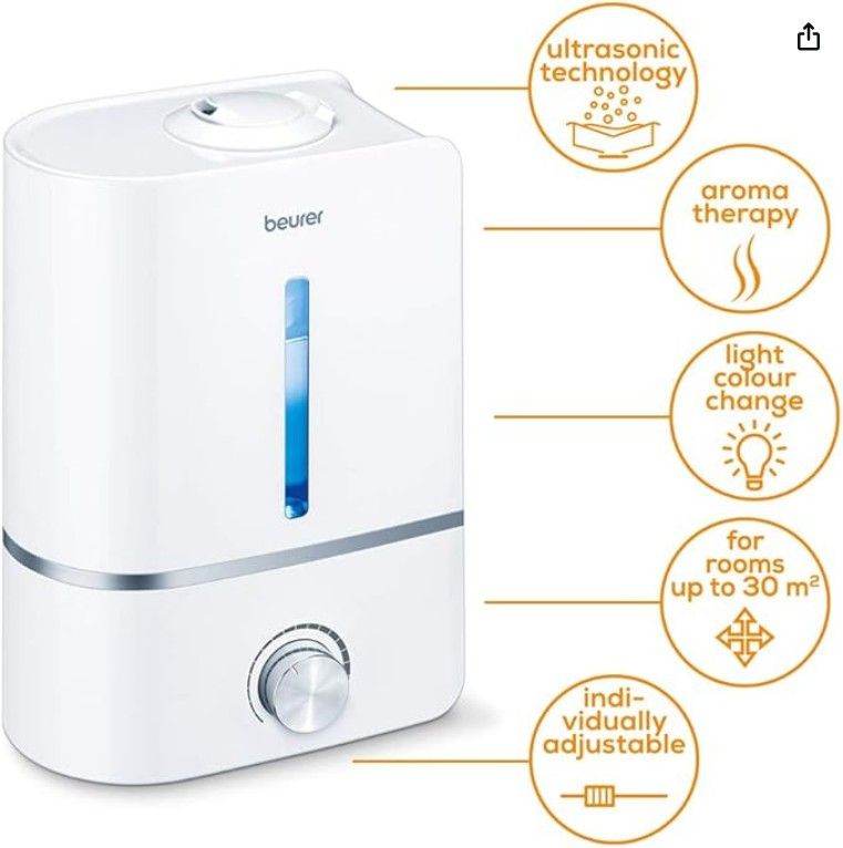 * New - Beurer LB 45 humidifier with ultrasonic atomisation | with Aroma Function