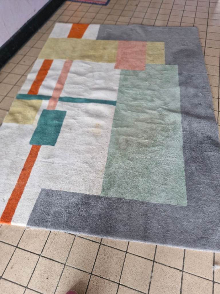 Habitat Wool Pile Rug 170x240cm – Multicoloured, Good Condition