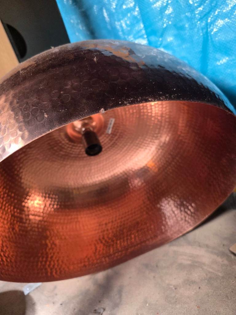 Unique Copper Pendant Light Fitting – Good Condition