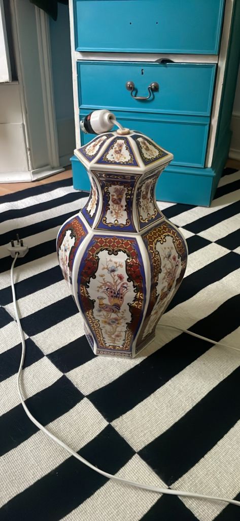 Antique lamp base 