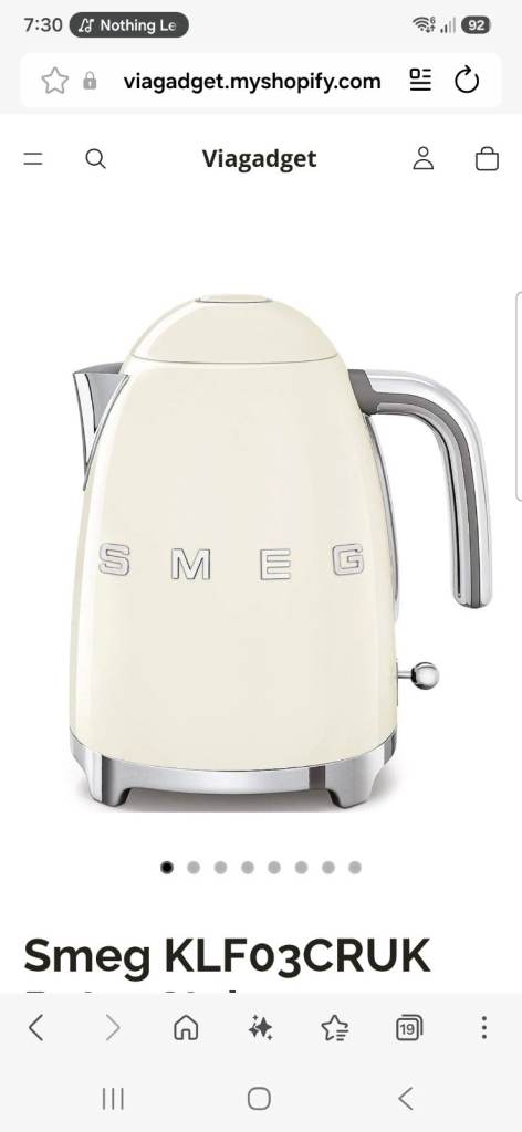 WANTED Smeg KLF03CRUK Cream Kettle – Brand New