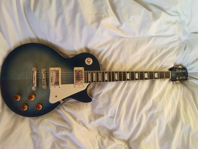Epiphone Les Paul Pro Top – Trans Blue (Flame Top, Coil Split)