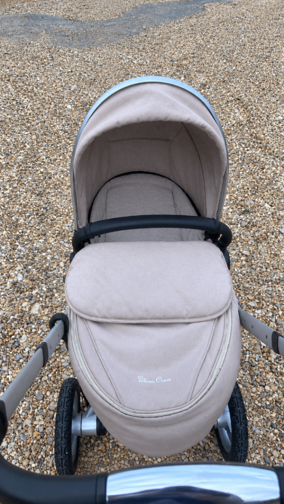 Silver Cross Pram/Pushchair – Beige, Good Condition
