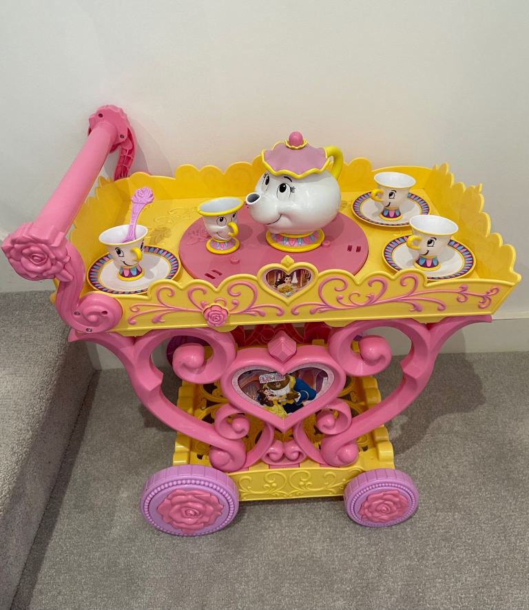 Disney Princess Beauty and The Beast Trolley Tea Set