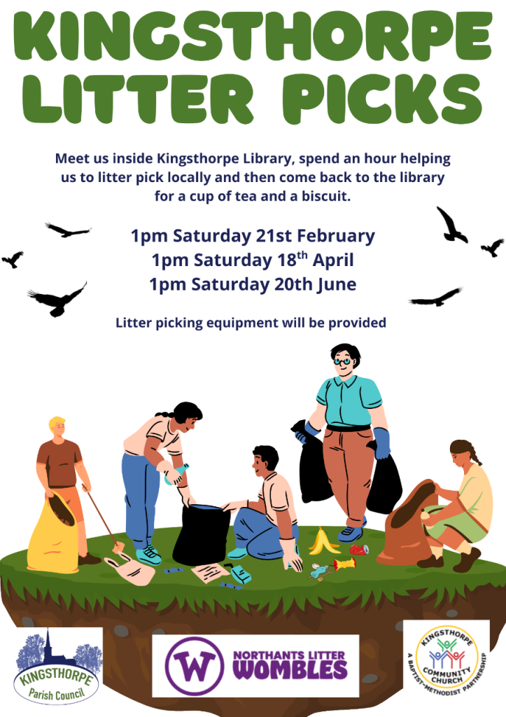 Kingsthorpe Litter Pick Saturday 21st February 1 p.m. 