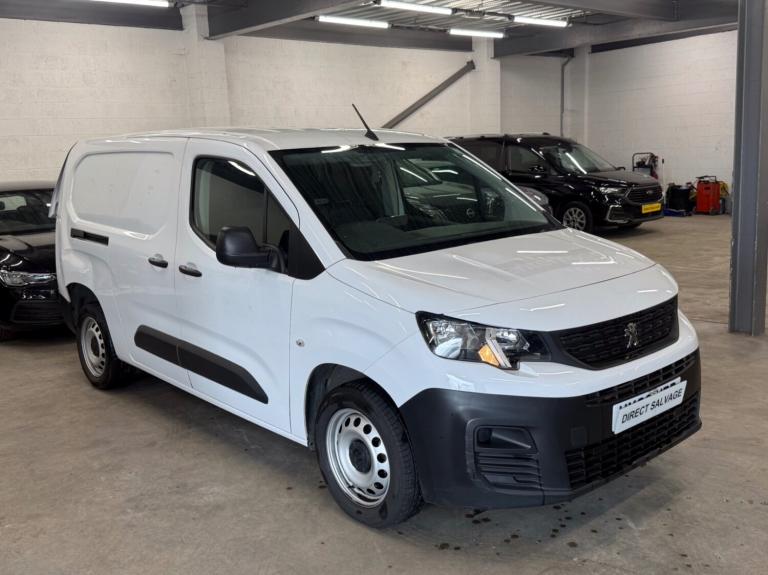 2024 Peugeot Partner 23 Reg Partner 950 1.5 100 Profes Premium Van L2H1 3 Seater No Vat salvage V...