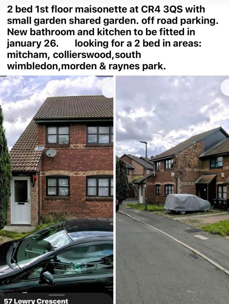 2 bedroom, mitcham , Looking for 2 bed 