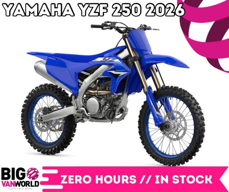 Yamaha YZF 250 2026 - Zero Hours - PX Welcome - Nationwide Delivery