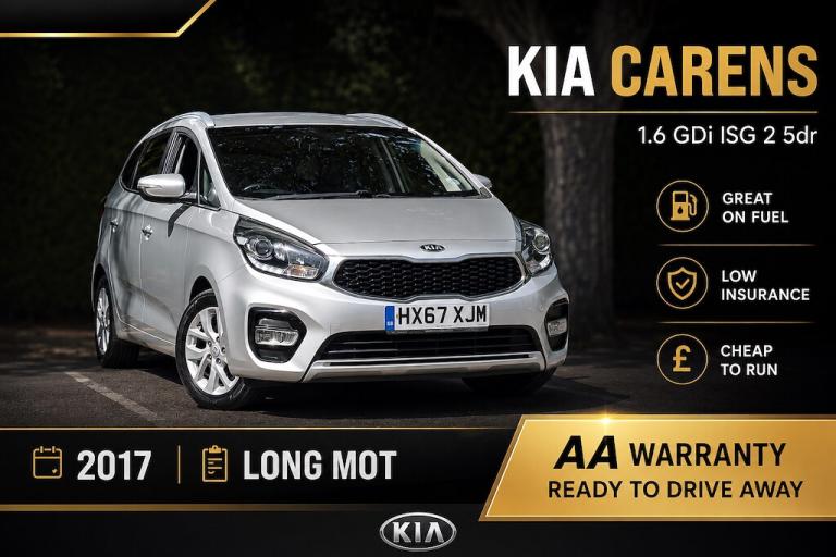 2017 Kia Carens 1.6 GDi ISG 2 5dr MPV Petrol Manual