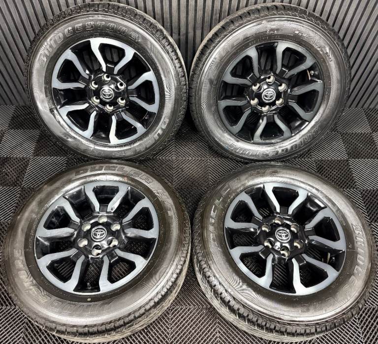 18'' GENUINE TOYOTA HILUX INVINCIBLE X GREY BLACK WHEELS TYRES ALLOYS