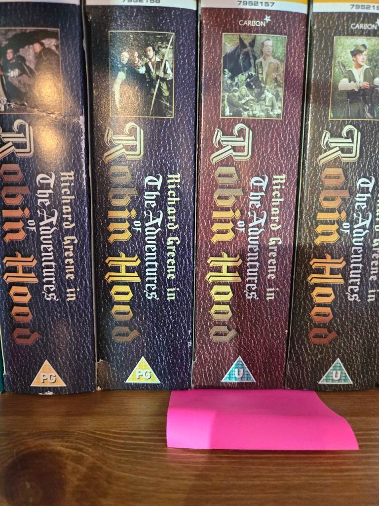 Richard Greene in The Adventures of Robin Hood VHS Tapes