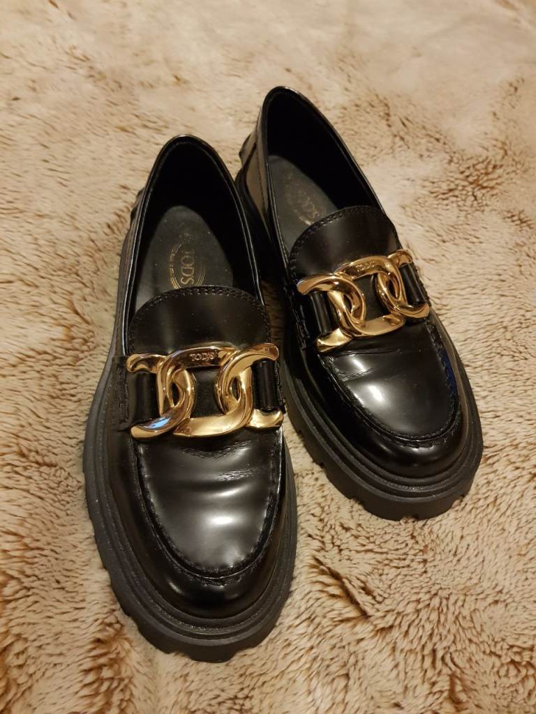 Tods leather loafers