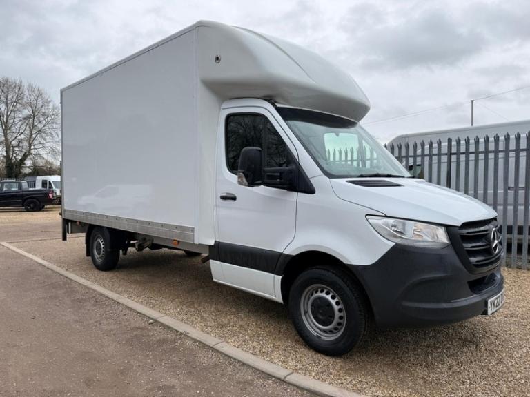 2022 Mercedes-Benz Sprinter 314 2.1 CDI Progressive L3 LWB LUTON VAN TAIL LIFT - WHITE Luton Dies...
