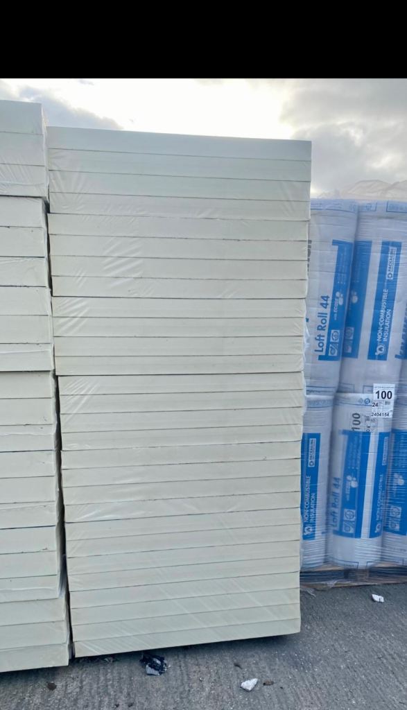 120mm pir insulation boards - brand new 