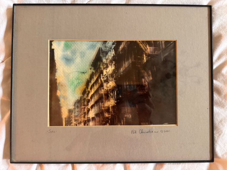 Pat Christiano Framed Signed photograph of ‘SOHO’ New York City 