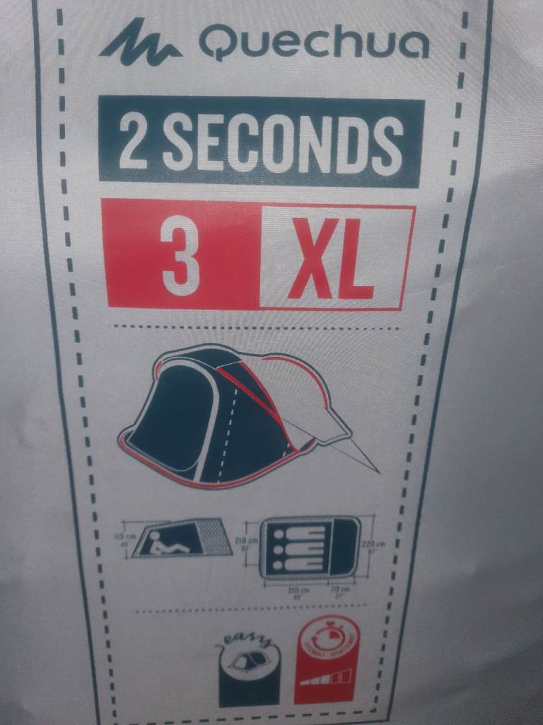 3 man xl pop up tent and sleeping bag