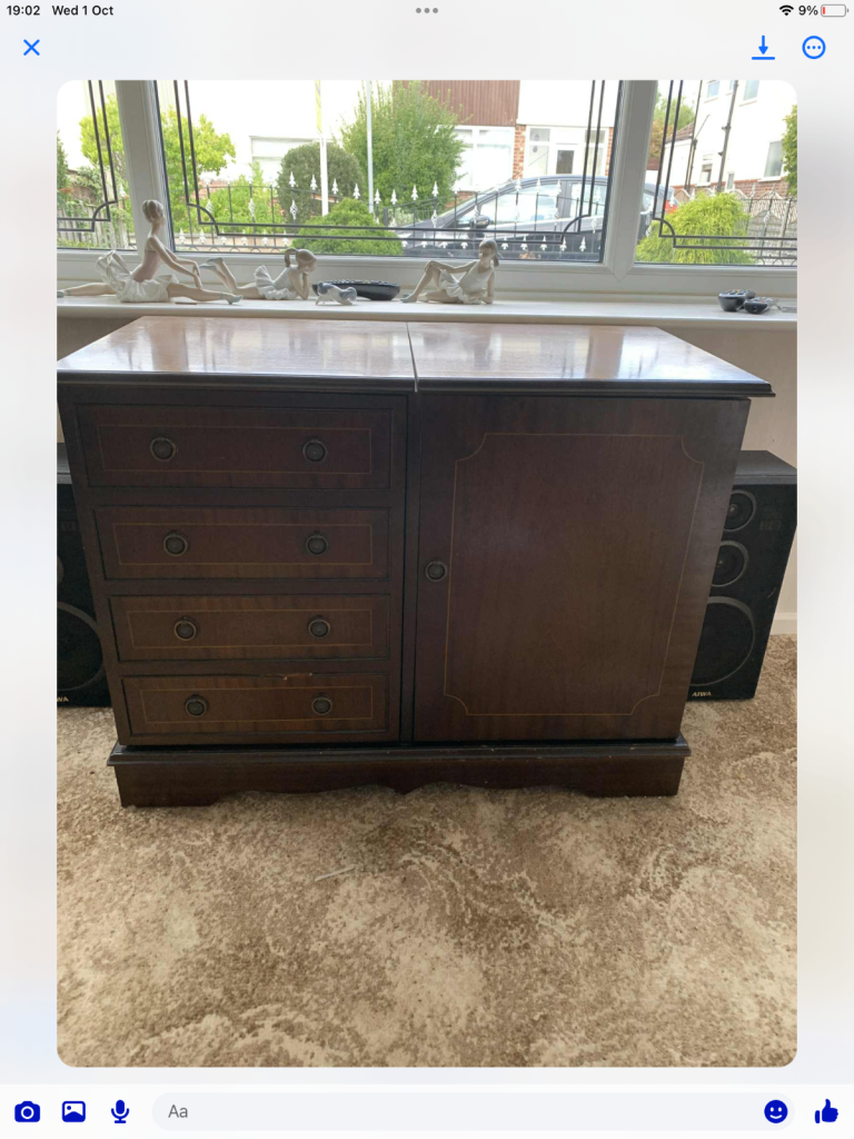 Mahogany 2 door unit