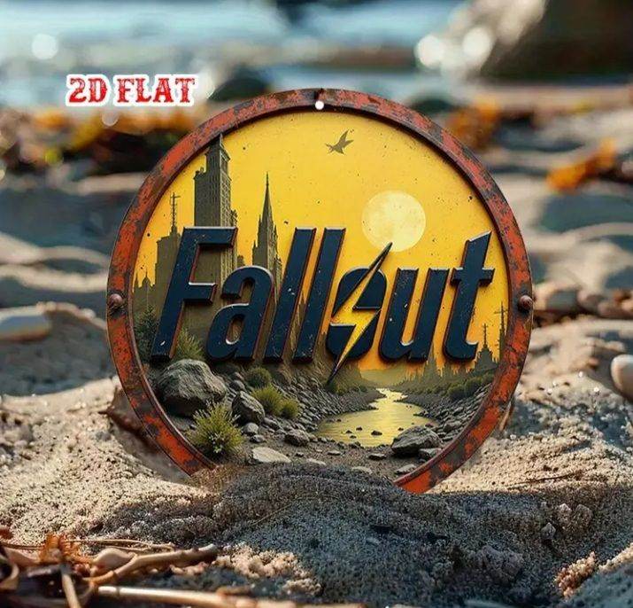 Fallout New Vegas Vault-tec Metal Sign 