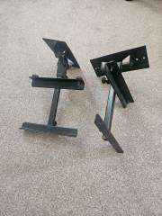 Pair of wall speaker fixing brackets