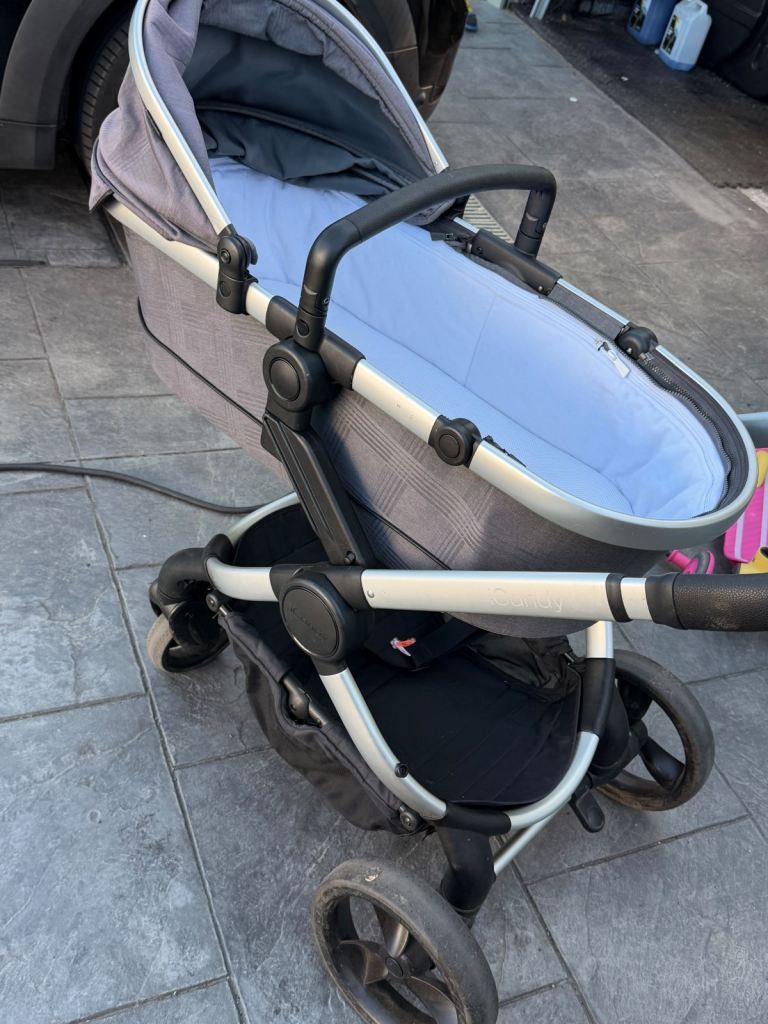 iCandy Peach Satin Dark Grey Pushchair