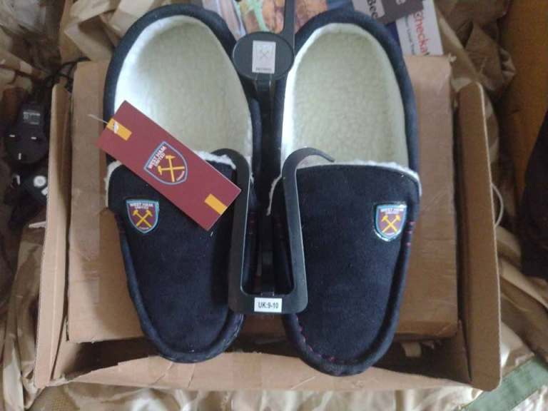 West Ham Men's Moccasins Size 8/9 UK