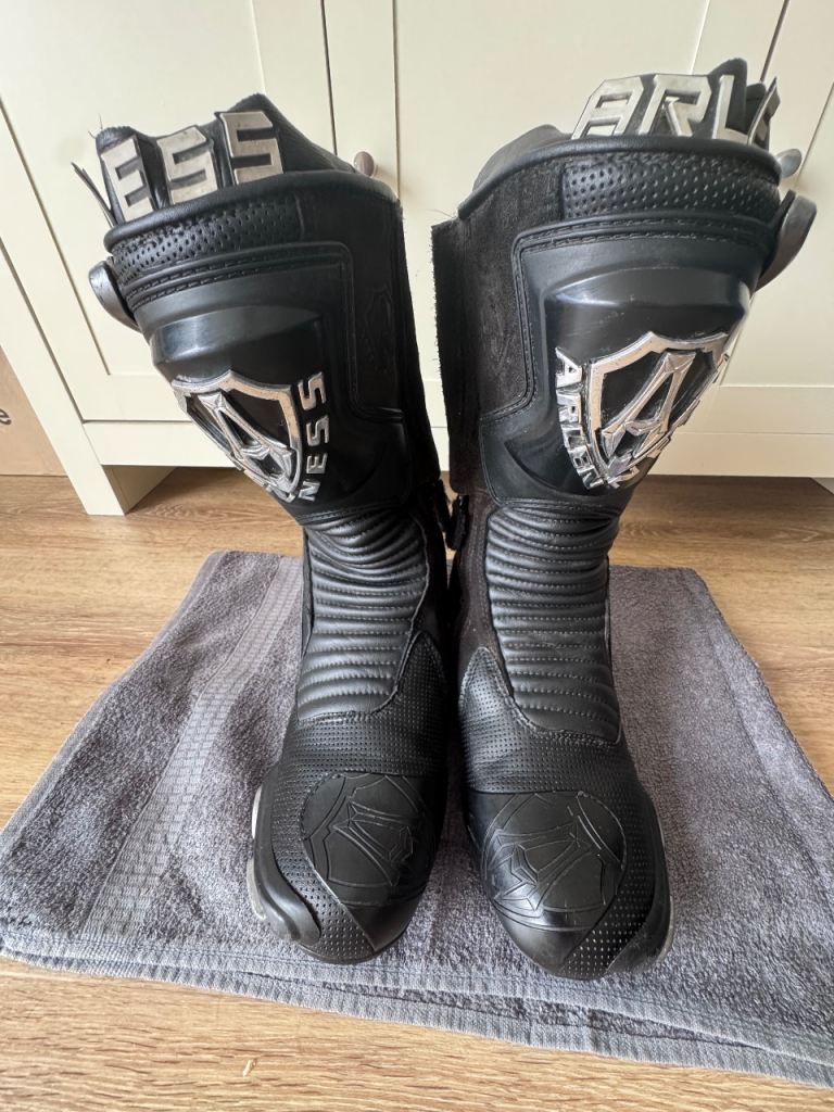 Arlen Ness Motorcycle Boots Size 10