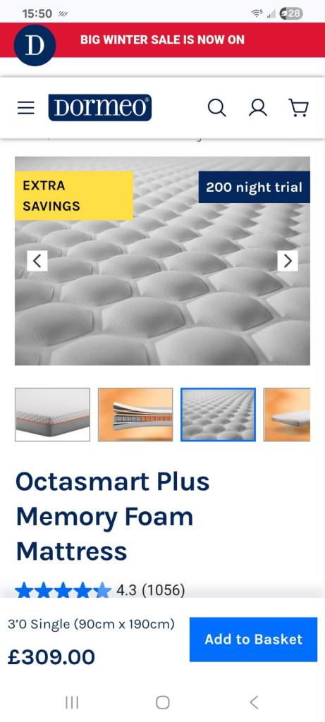 image for Memory foam mattress 