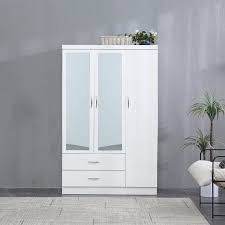 Italian Quality Bedroom Set – Wardrobe Only & Chest of Drawers + Bedside with Mirror