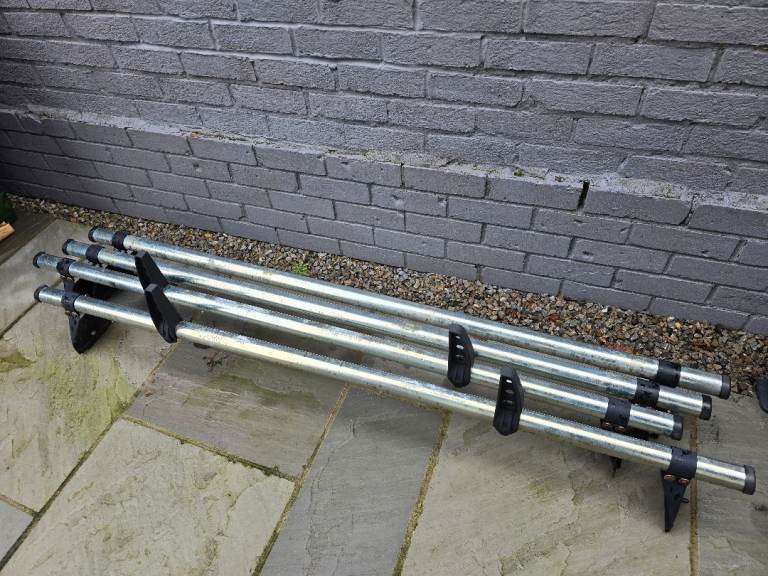 Rhino Roof bars for 2000 - 2014 Transit LWB Med-Top van 