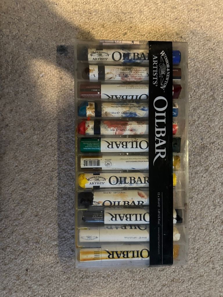 Winsor&Newton oil bar are set