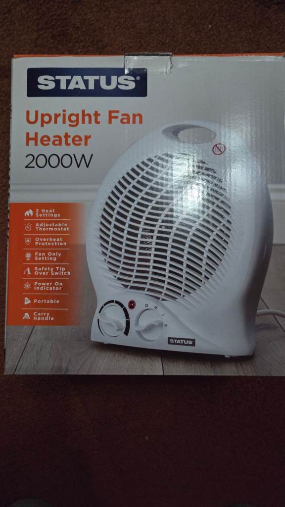 Status upright fan heater 2000w
