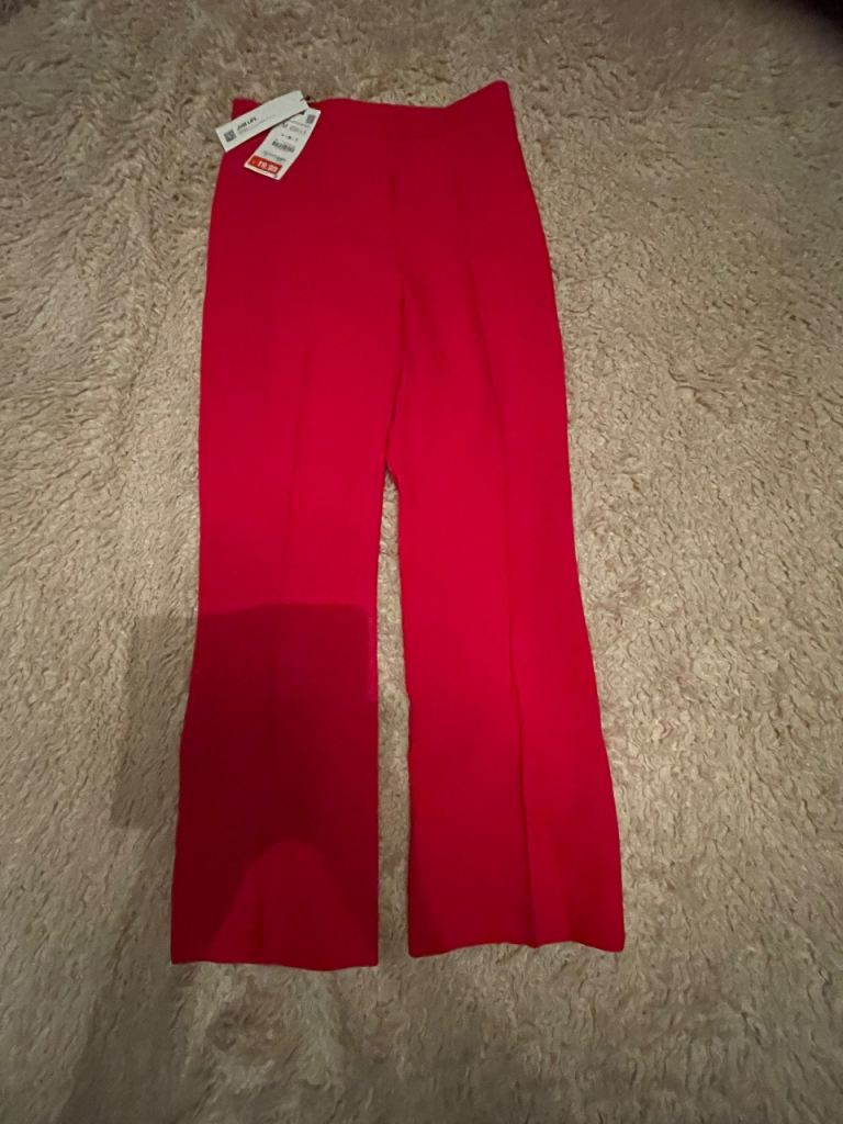 image for New red Zara trousers size medium. Ladies/ teen.