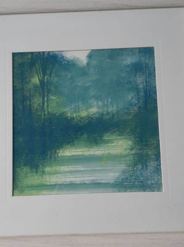 Art - Original painting picture by Peter Hodson frame is 28 cm x 28 cm