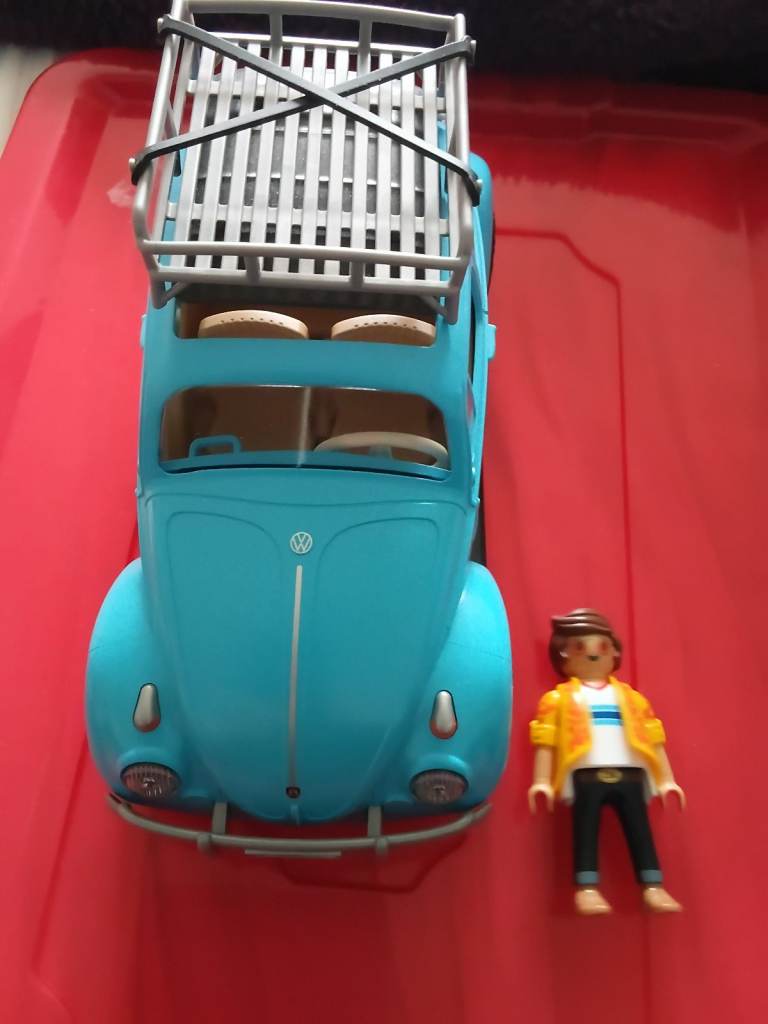 Playmobil Volkswagen Beetle with Figure – Good Condition