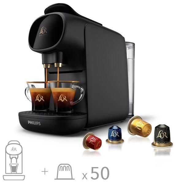 Machine + 50 capsules - L'OR BARISTA Sublime Piano Noir