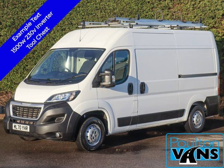 2020 Peugeot Boxer 335 Prof 2.2HDI. 140BHP, L2H2 MWB VAN, Tool Racking, 1500W 230V Inverter, H La...