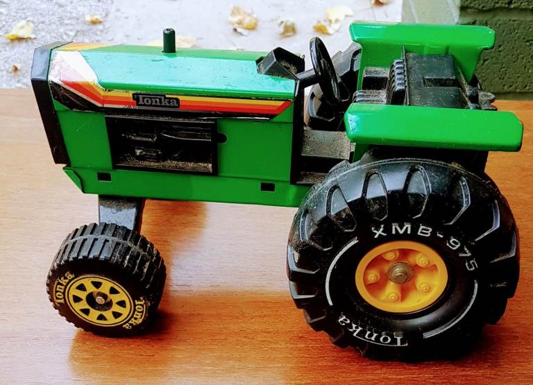 Tonka Green Metal Toy Tractor – Good Condition