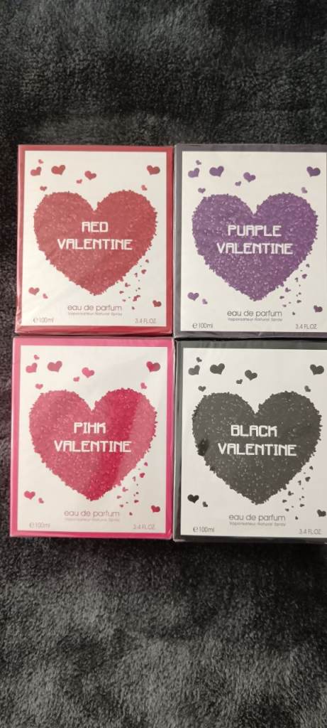 Set of 4 Valentines Day Perfumes 100ml 