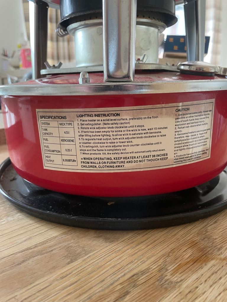 Red Kerosene Heater - Good Working Order
