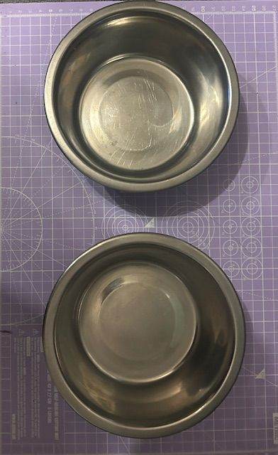 Pair of Stainless Steel Bowls 