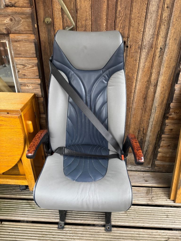Single Premium Leather seats with belts for Van conversions, motorhome