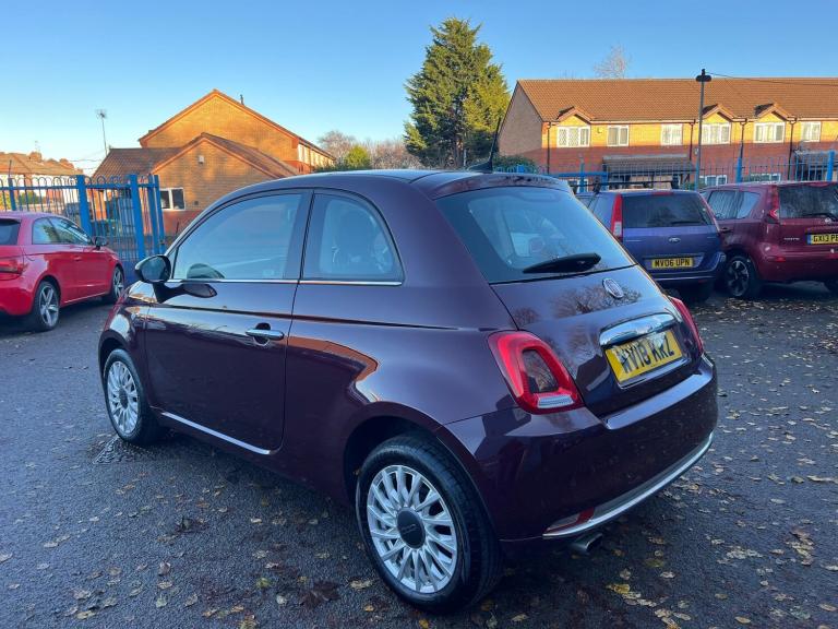 2018 Fiat 500 1.2 Lounge Euro 6 (s/s) 3dr HATCHBACK Petrol Manual