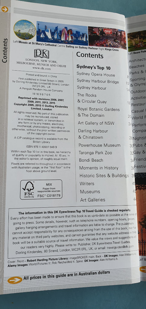 DK Eyewitness Top 10 Sydney: 2015 (Pocket Travel Guide) by DK Eyewitness Book - As new